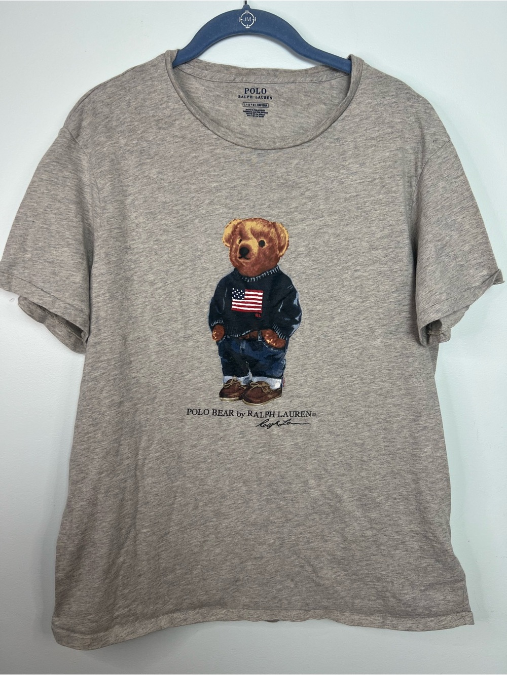 Polo by Ralph Lauren Gray Tee with Navy Logo